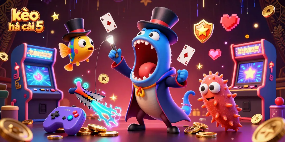 Engage with kèo nhà cái 5 through a vibrant, 3D illustration featuring enchanting sea creatures and casino elements.