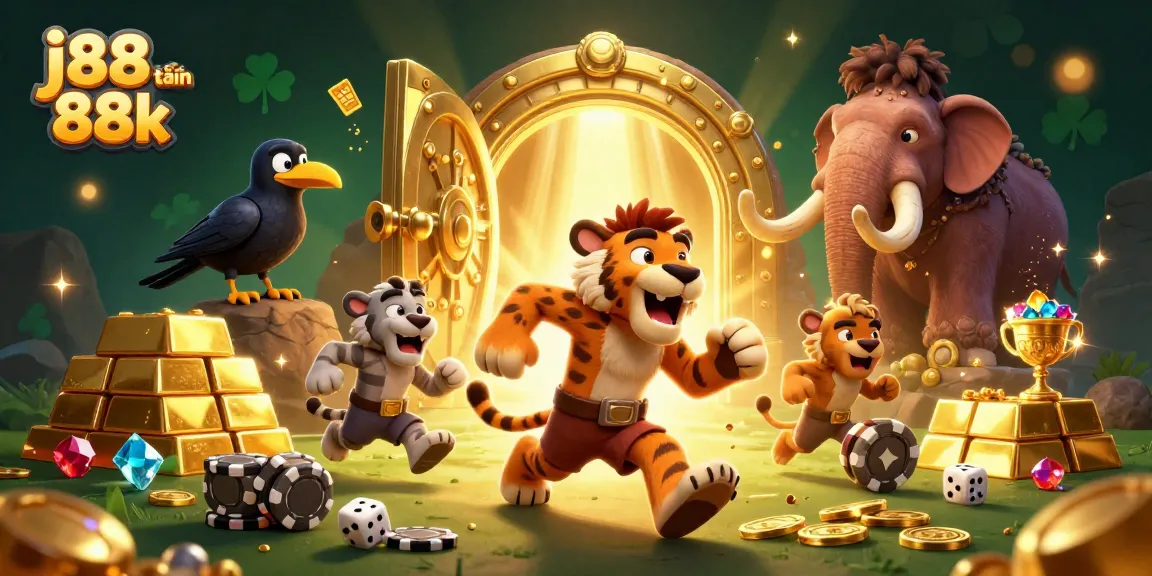 Engage with the thrilling j88 tặng 88k casino scene featuring a vibrant prehistoric theme.