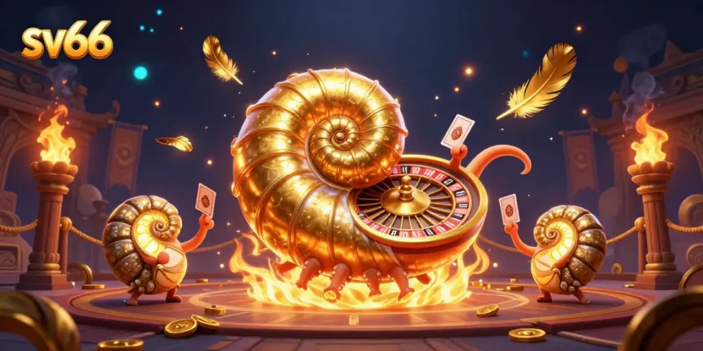 Experience thrilling bets at sv66 with a 3D nautilus roulette and glowing ammonite companions.