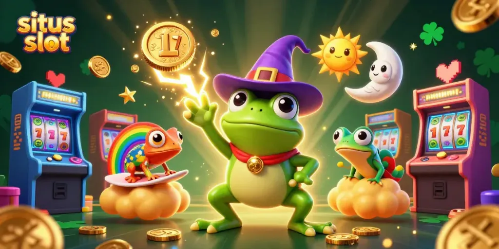 Situs slot offers thrilling excitement with colorful characters creating a jackpot storm.